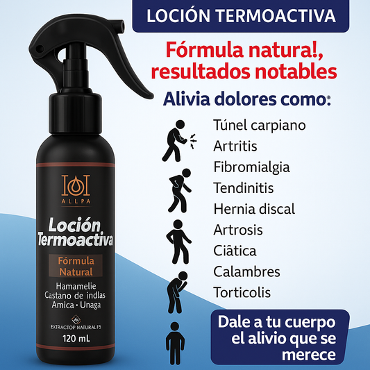 Loción termoactiva/ Alivia tus dolores